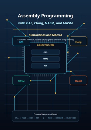 Cover of Assembly Programming with GAS, Clang, NASM, and MASM