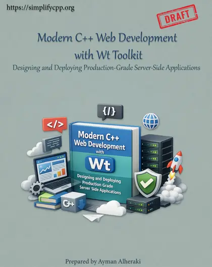 Cover of Modern C++ Web Development with Wt Toolkit