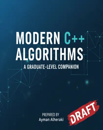 Cover of Modern C++ Algorithms A Graduate Level Companion