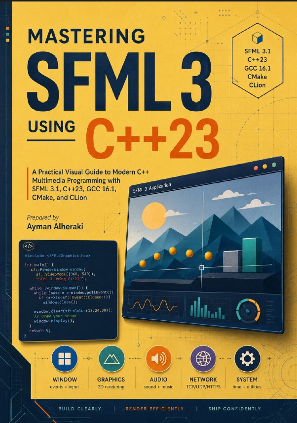 Cover of Mastering SFML3 Using C++23