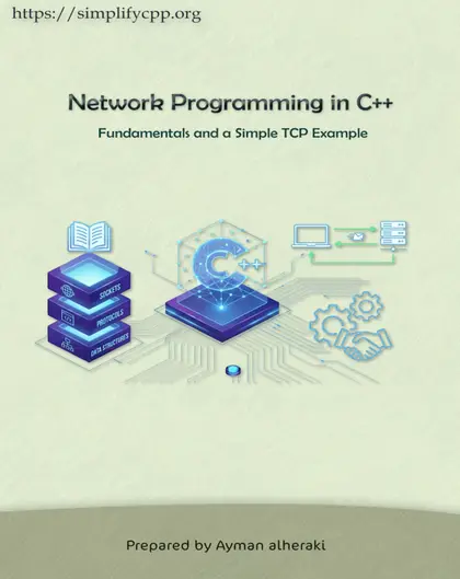 Cover of mini booklet Network Programming in C++