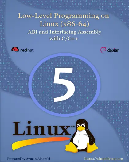 Cover of LinuxLL Book 5 ABI and Interfacing Assembly with C C++